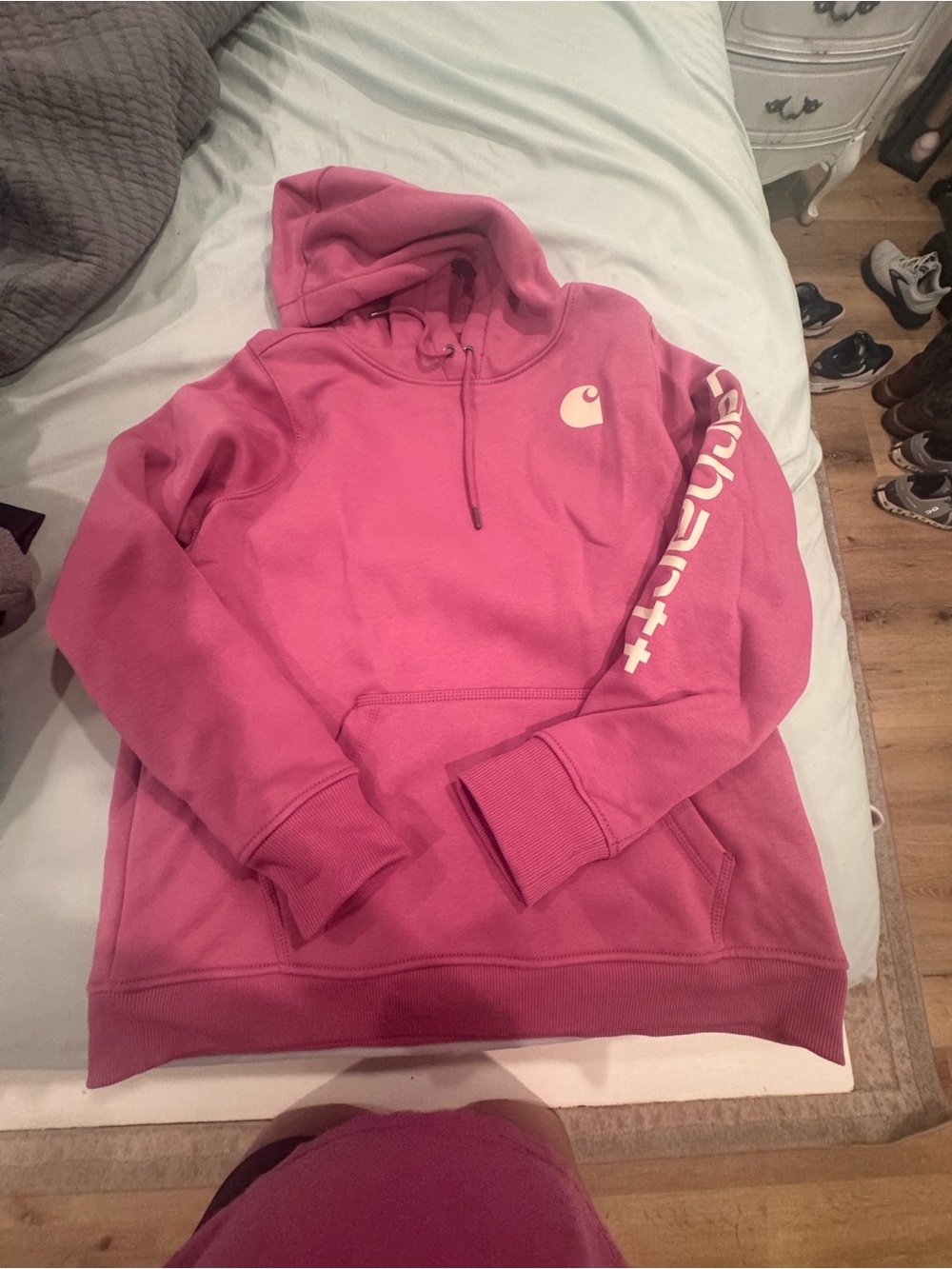 Carhartt Women’s Rose Pink Pullover Hoodie